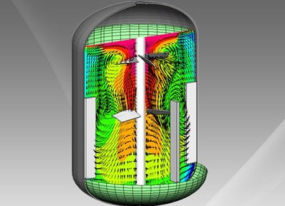 反应釜搅拌器流场模拟
