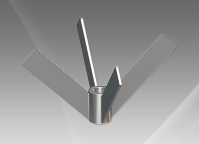 J570四片锥叶开启涡轮式搅拌器