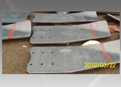 高耐磨防腐衬胶叶片